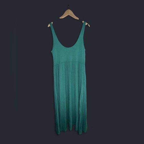 A New Day Teal Green Sleeveless Scoop Neck Sundress - Picture 2 of 5